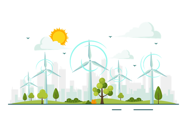 Global Wind Day  Illustration