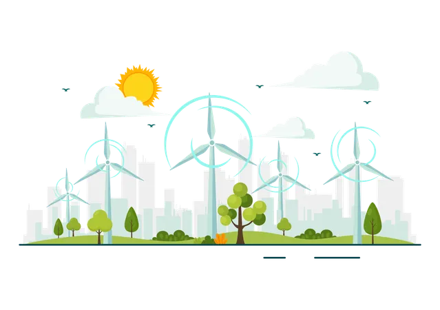 Global Wind Day  Illustration