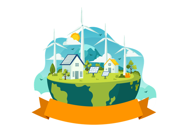 Global Wind Day  Illustration