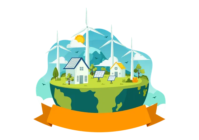 Global Wind Day  Illustration