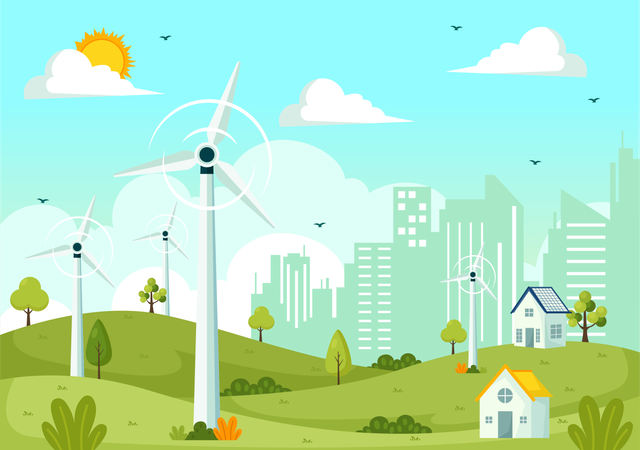 Global Wind Day  Illustration