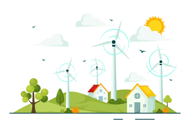 Global Wind Day  Illustration