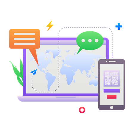 Globale Einkaufsanalyse  Illustration
