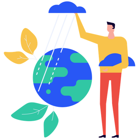 Globale Erwärmungskrise  Illustration