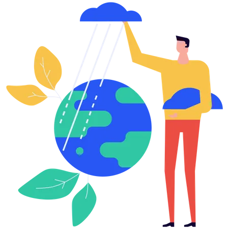 Globale Erwärmungskrise  Illustration