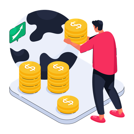 Globale Investitionen  Illustration