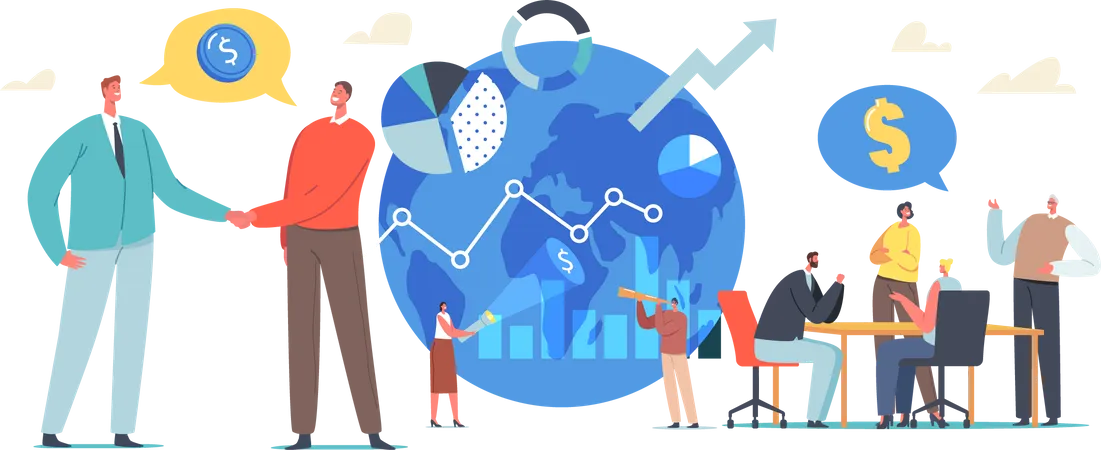 Globale Investitionsmöglichkeit  Illustration