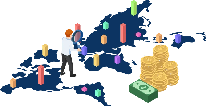 Globale Investitionsmöglichkeit  Illustration