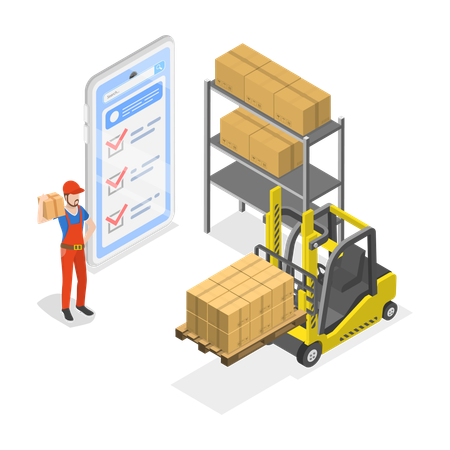 Globale Logistik  Illustration