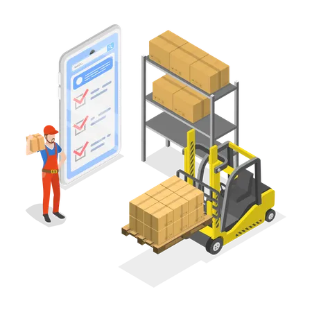 Globale Logistik  Illustration