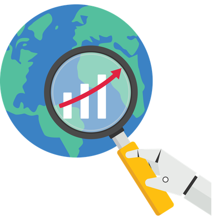 Globale Wachstumsforschung  Illustration