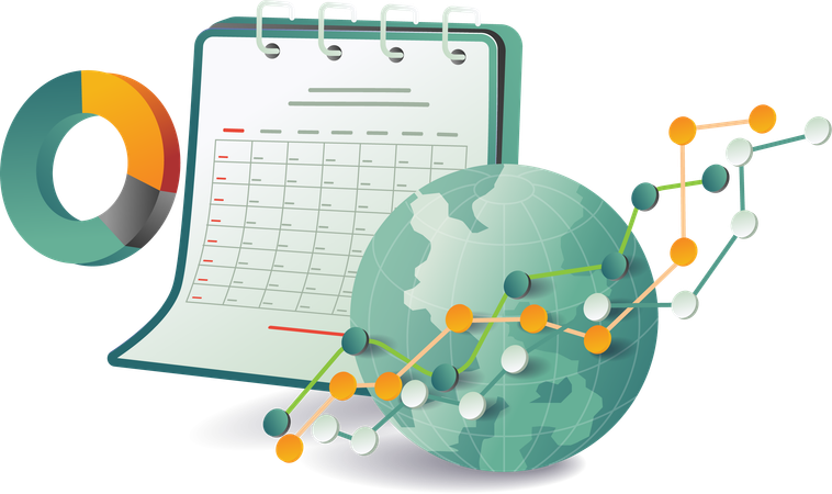 Globaler Kalender  Illustration