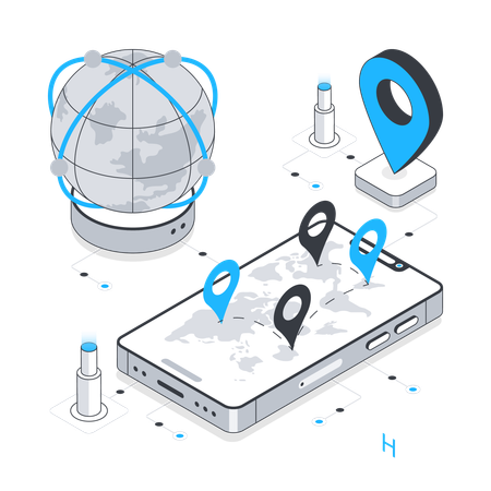 Globaler Standort  Illustration