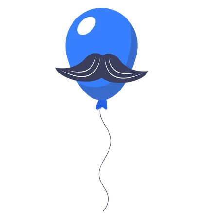 Globo aerostático movember  Ilustración