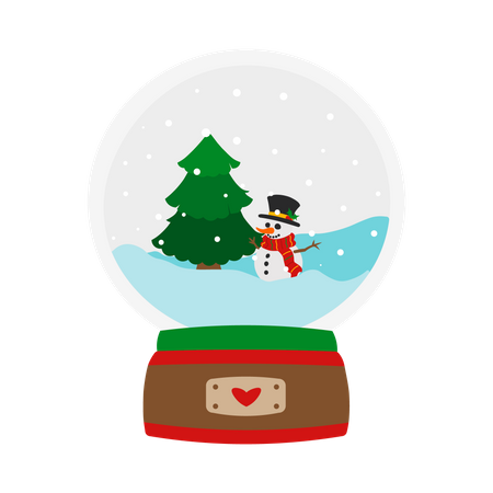 Globo de neve  Ilustração