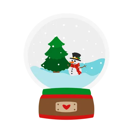 Globo de neve  Ilustração