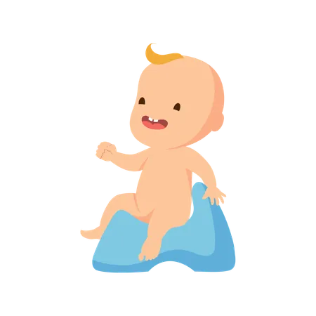 Glücklich lächelndes Baby  Illustration