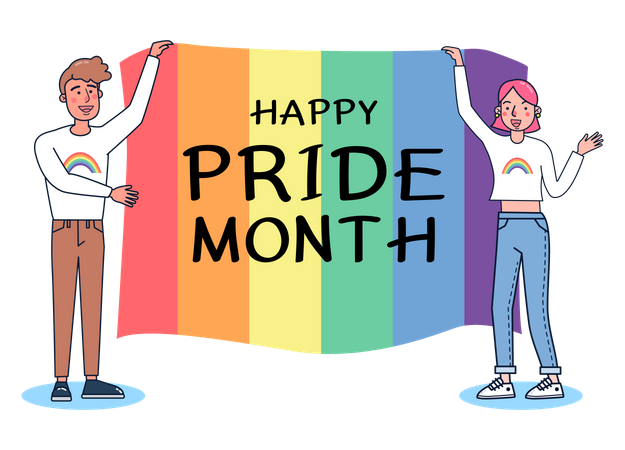 Schönen Pride Month  Illustration