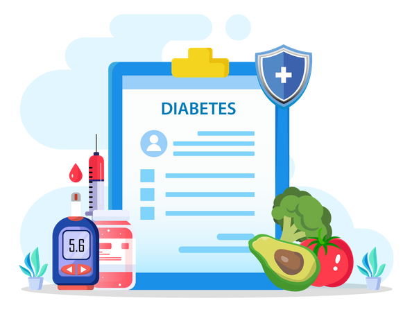 Glucose Measurement  Illustration