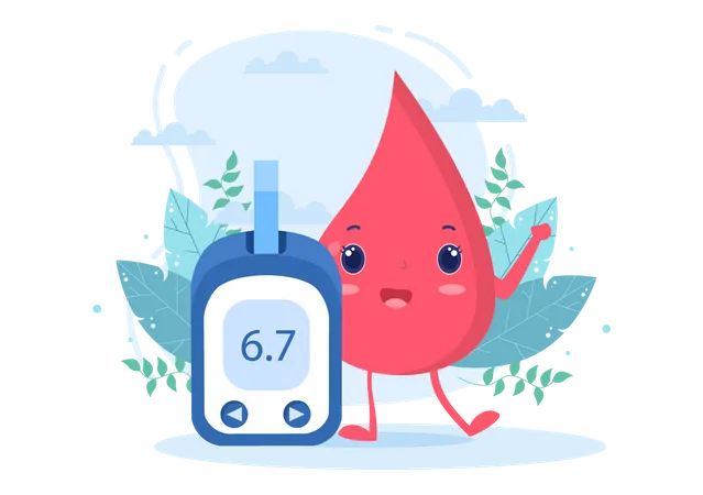 Glucose monitoring  Illustration