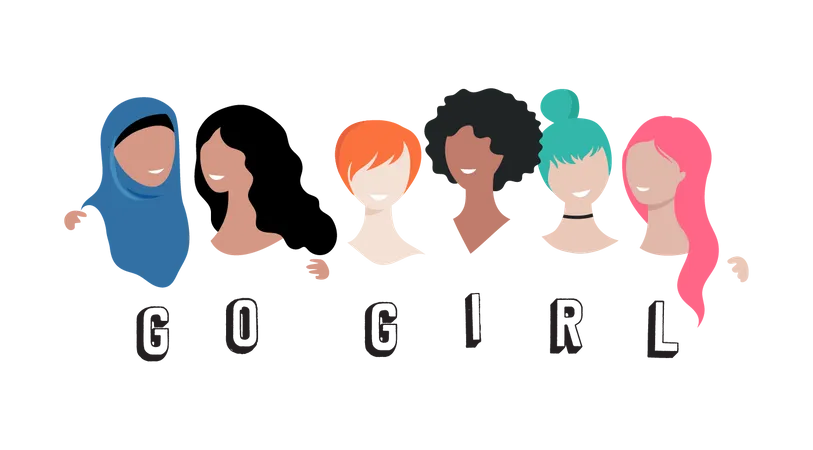 Go Girl  Illustration