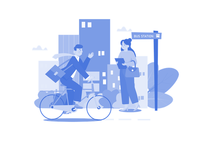 Go To Work  Illustration