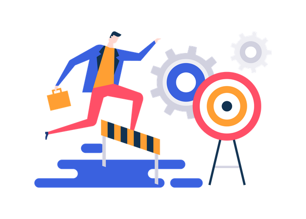 Goal achievement  Illustration
