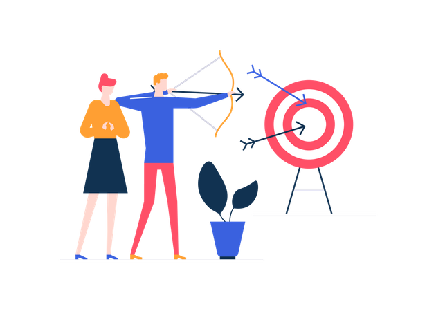 Goal achievement  Illustration