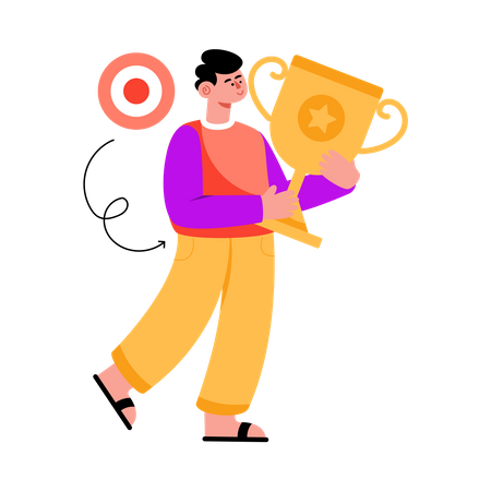 Goal Achivement  Illustration