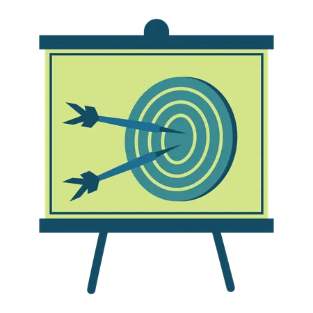 Goal Strategy Presentation  Illustration