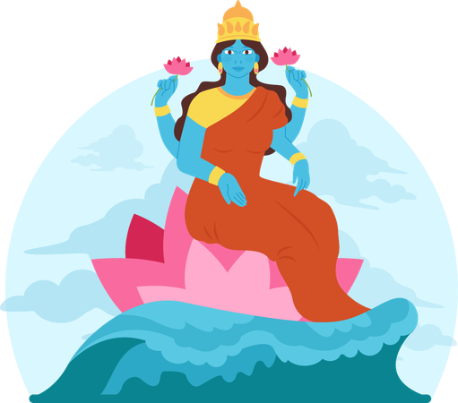 Goddess laxmi  Illustration