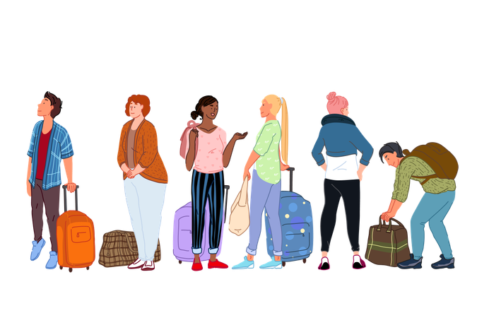 Going On Trip  Illustration