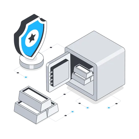 Gold Insurance  Illustration