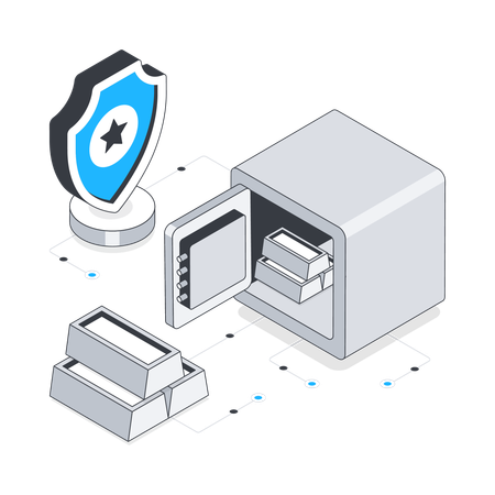 Gold Insurance  Illustration