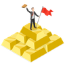 gold investment illustrations