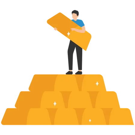 Gold investment  Illustration