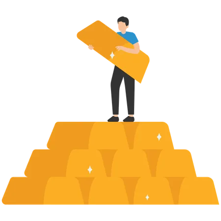 Gold investment  Illustration