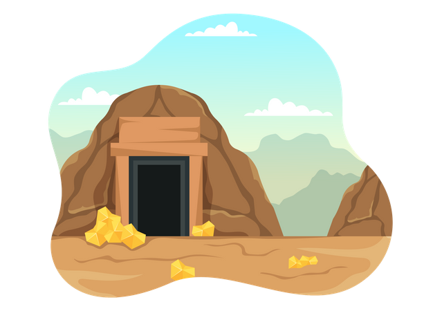 Gold Mine  Illustration