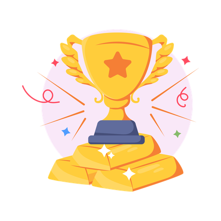 Gold Trophy  Illustration