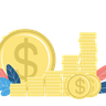 illustrations of money stack