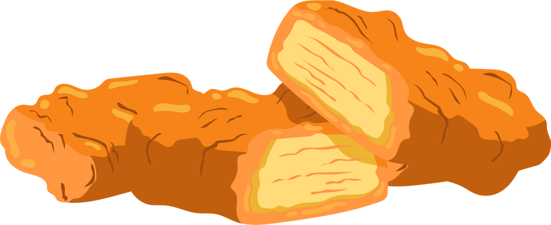 Golden Crispy Chicken Nuggets  Ilustración