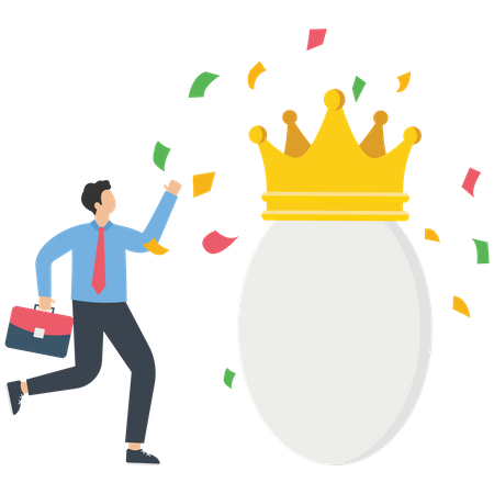 Golden egg investment  Illustration