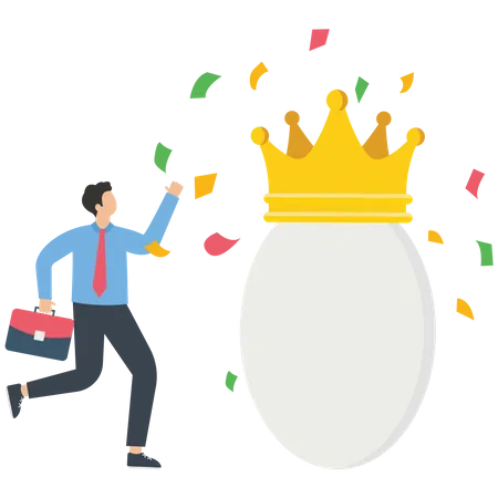 Golden egg investment  Illustration