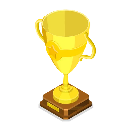 Golden winner cup  Illustration