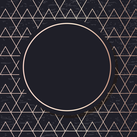 Goldener Rahmen Muster Kunst Vektor geometrische elegante Hintergrund Cover Karte  Illustration