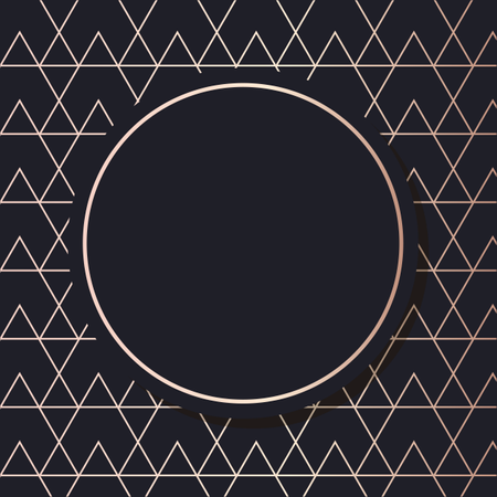 Goldener Rahmen Muster Kunst Vektor geometrische elegante Hintergrund Cover Karte  Illustration