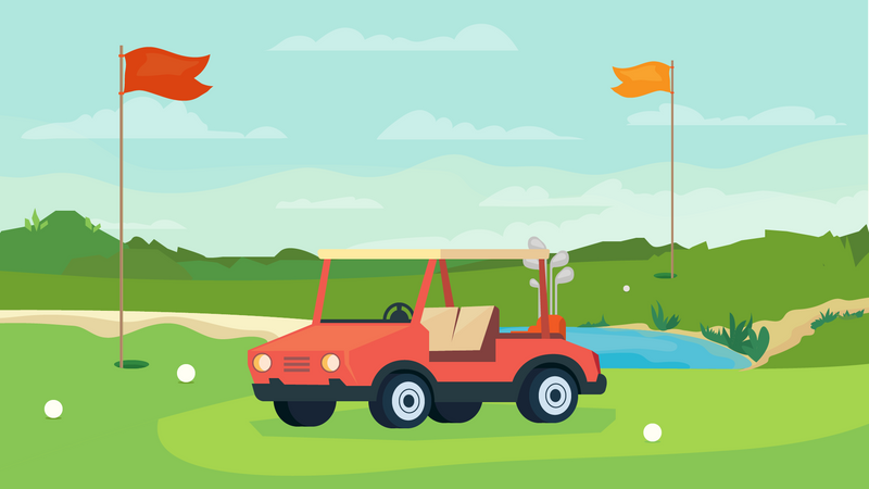 Golf Cart Illustration
