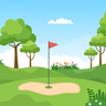 illustration golf course
