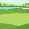 golf field illustration