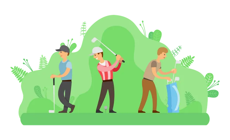 Golf game Illustration